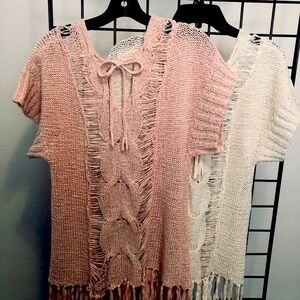 FK-009- One size fit All ( XS - L ) Pink or Off White, two color only
